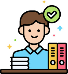 working Illustration on a white background.