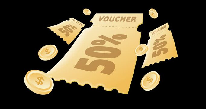 Voucher card cash back template design with coupon code promotion. Premium special price offers sale coupon.