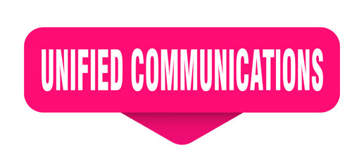 unified communications sticker. unified communications sign on transparent background