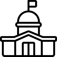 building Illustration on a white background.