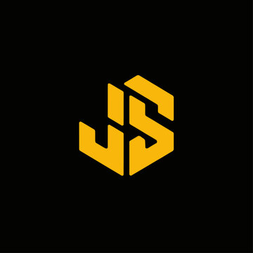 JS logo with black background