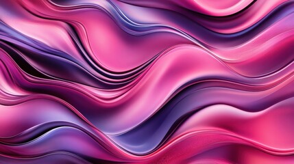 Obraz premium Vibrant Abstract Pink and Purple Wave Pattern