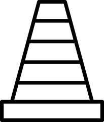 traffic cone Illustration on a white background.