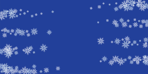 winter background with snowflakes