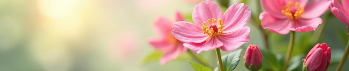 Naklejka premium Flower in a shallow depth of field on white background, bloom, technique