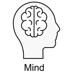 Mind Icon, Unlocking the Power of the Mind, The Mind A Gateway to Infinite Possibilities