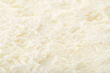 バニラアイスのクローズアップ