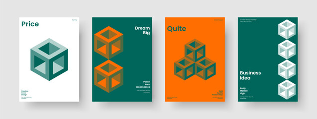 Obraz premium Modern Poster Template. Isolated Banner Layout. Geometric Book Cover Design. Report. Background. Flyer. Business Presentation. Brochure. Portfolio. Leaflet. Brand Identity. Catalog. Newsletter