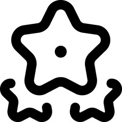 star Illustration on a white background.