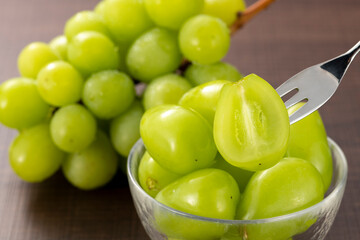 新鮮なシャインマスカット