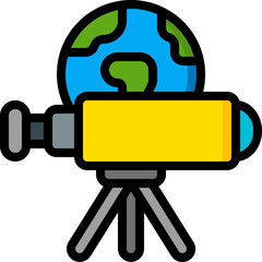 astronomy Illustration on a white background.