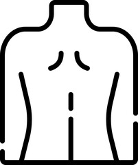 back Illustration on a white background.