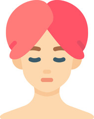 beauty treatment Illustration on a white background.