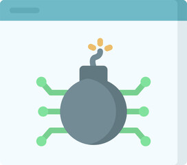 bomb Illustration on a white background.