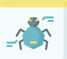 bug Illustration on a white background.