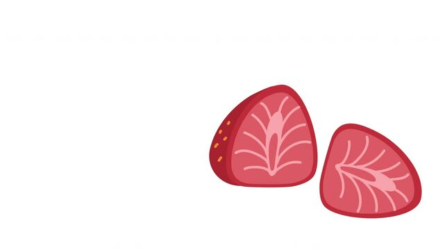 Fresh Strawberry Slices healthy food