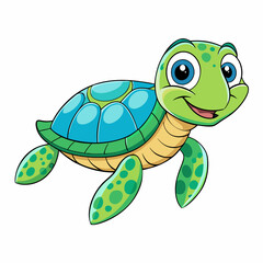 sea-turtle-creative--design-with-a-white-backgroun 