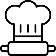 chef hat Illustration on a white background.
