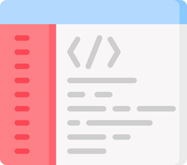 coding Illustration on a white background.