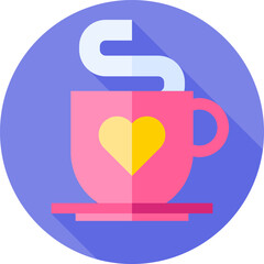 coffee cup Illustration on a white background.