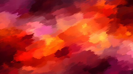 Vibrant abstract colors blend seamlessly, creating warm atmosphere