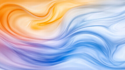 Obraz premium Fluid colors blend seamlessly in vibrant abstract design