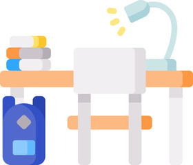 desktop Illustration on a white background.