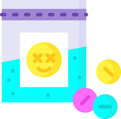 drug Illustration on a white background.