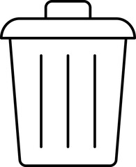 dustbin Illustration on a white background.