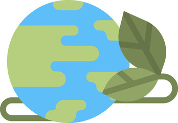 ecology Illustration on a white background.