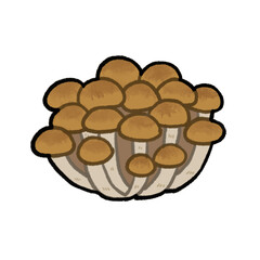 ぶなしめじのイラスト