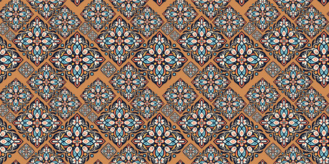 Tribal traditional Thai style seamless pattern