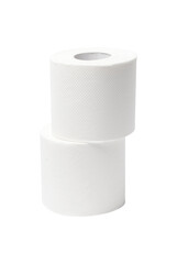 Two Toilet Paper Rolls Isolated