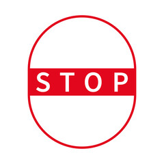 red stop sign icon isolated on transparent png	