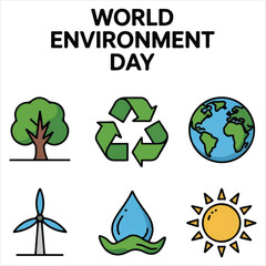 ecology icon set
