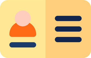 identification Illustration on a white background