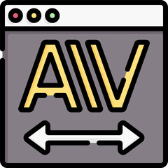 kerning Illustration on a white background