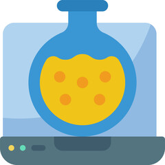 laptop (3) Illustration on a white background