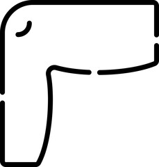 leg Illustration on a white background