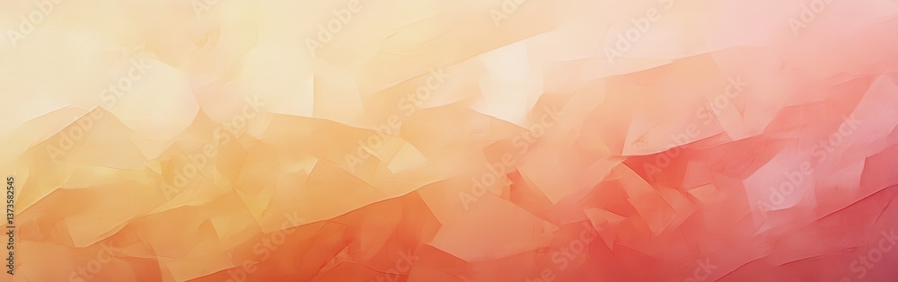 Poster Soft pencil strokes create a warm gradient effect blending shades of orange and pink in a translucent pattern across the canvas