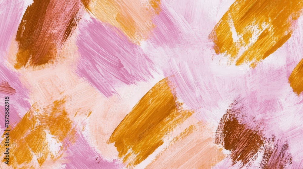 Aufkleber soft pencil strokes create an abstract background with pink and gold hues for creative projects and 
