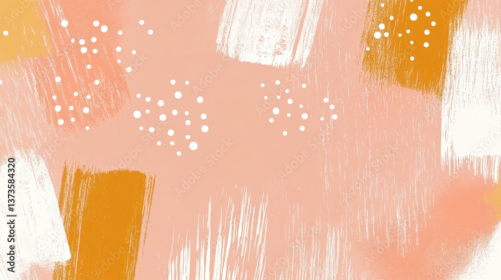 Fototapete minimalist pastel background featuring subtle pencil strokes and dotted patterns suitable for variou