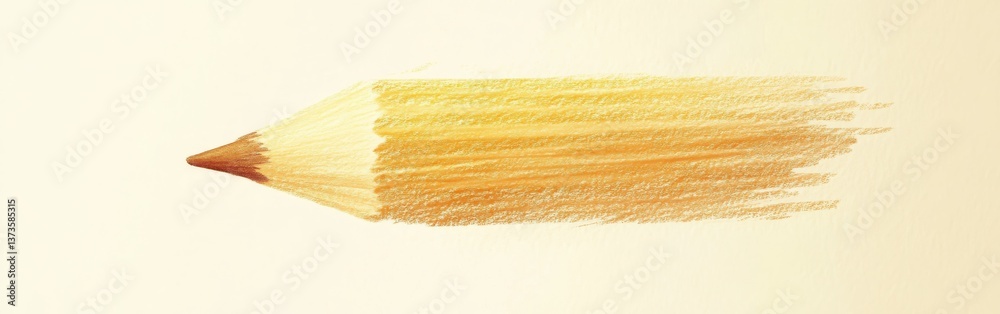 Poster elegant pencil strokes create a soft gradient, showcasing muted colors and refined artistry in a ser