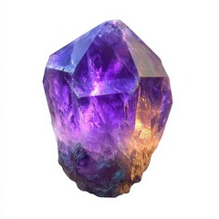 Fototapeta premium a glowing amethyst crystal 