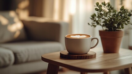 Obraz premium Home Office Scene Businessman in Glasses Sitting on Wooden Floor with Coffee Cup, Working on Laptop to Respond to Customer Emails