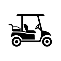 Minimalist Vehicle Golf Cart Icon 