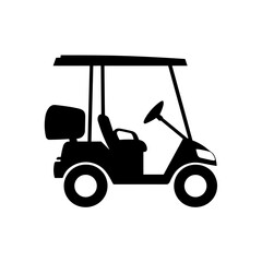 Minimalist Vehicle Golf Cart Icon 