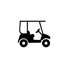Minimalist Vehicle Golf Cart Icon 