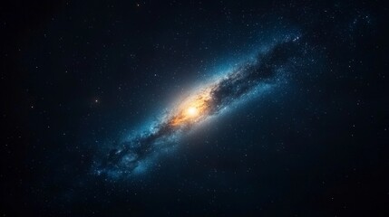 Majestic Spiral Galaxy  Cosmic Dust  Stars  Nebula  Night Sky  Space Exploration