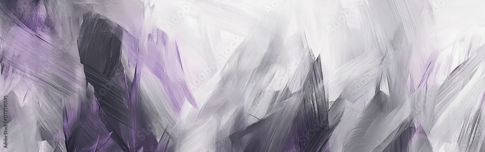 Poster Dynamic interplay of abstract pencil strokes creating chaos and depth in a monochromatic landscape